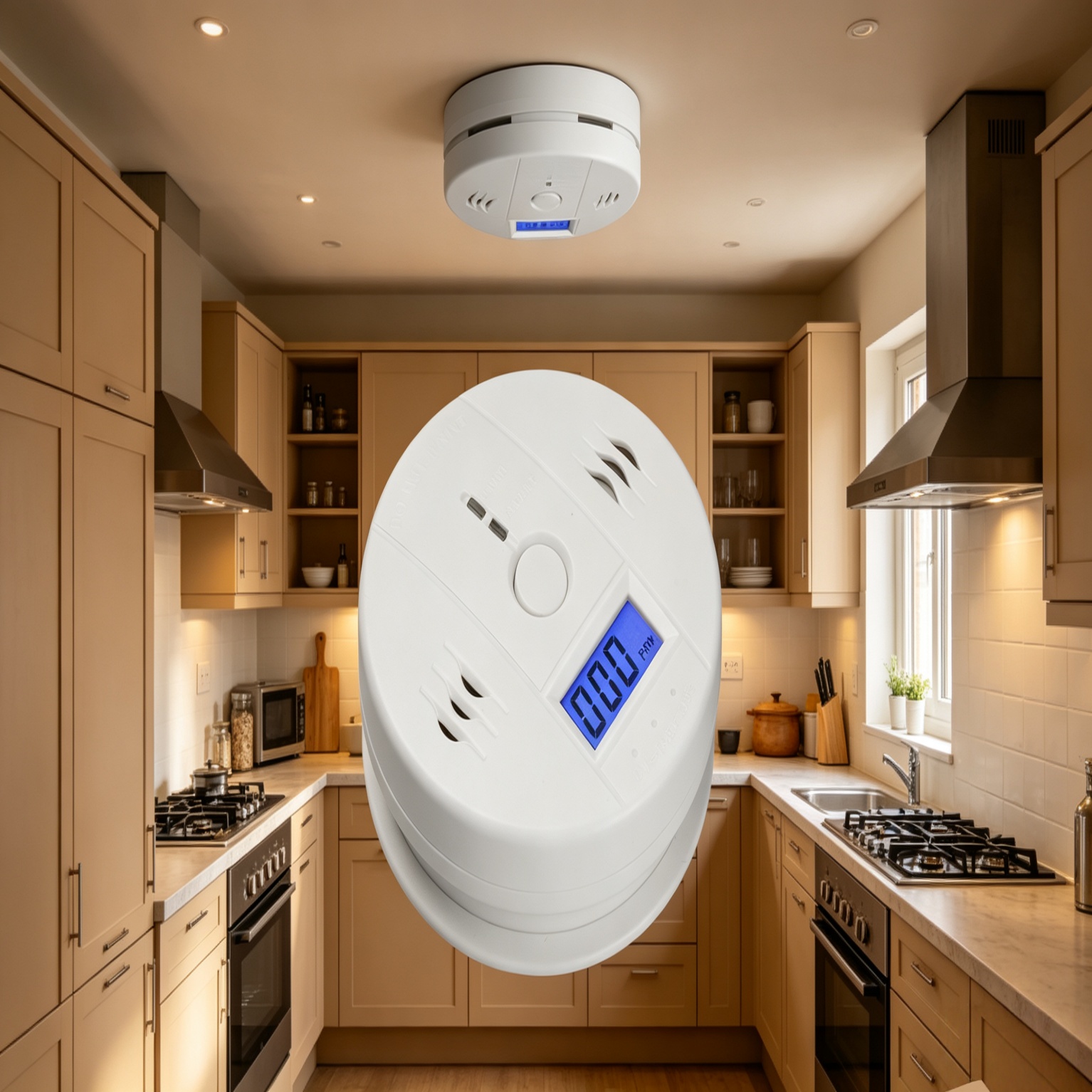 Smoke Leak Detector - Aan de muur gemonteerde koolmonoxidemelder CO-detector