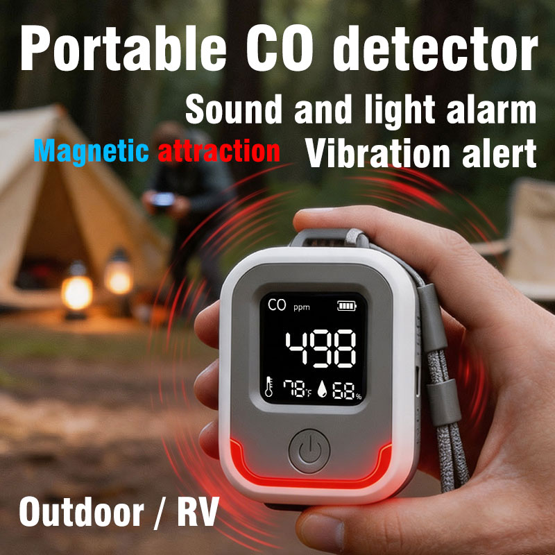 Smoke Leak Detector - Draagbare CO-koolmonoxidemelder is geschikt voor caravans,