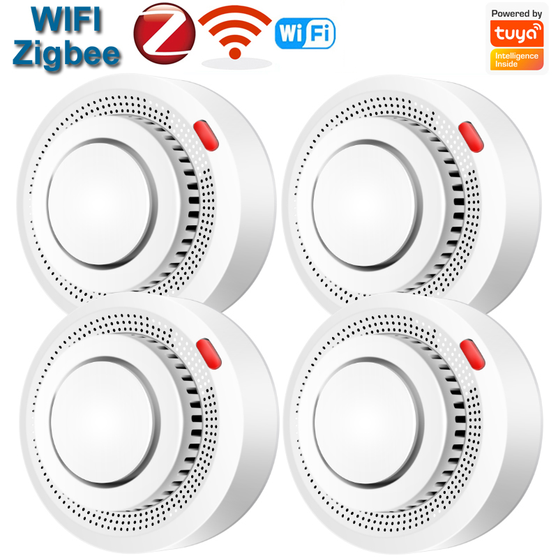 Smoke Leak Detector - WiFi/Zigbee rookmelder sensor brandalarm werkt met