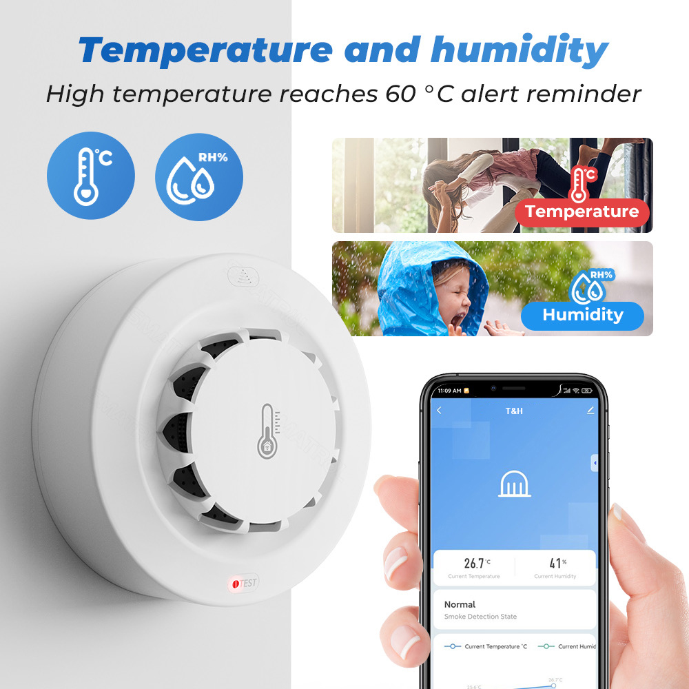 Tuya WiFi temperatuur- en voch - Smoke Leak Detector recensie en prijs