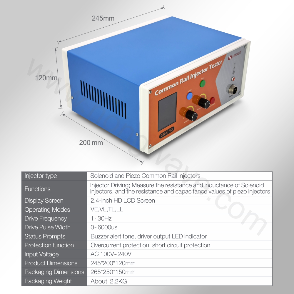 HWAUT CR-C V3 Common Rail Inje - Fuel Injector Tester recensie en prijs