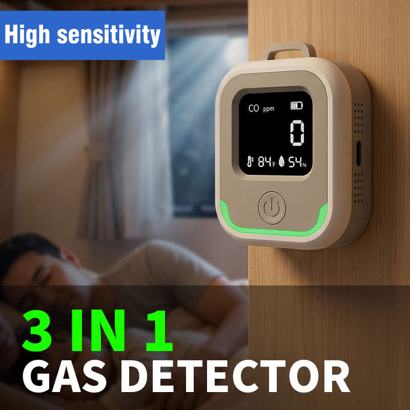 Draagbare CO-koolmonoxidemelde - Smoke Leak Detector recensie en prijs